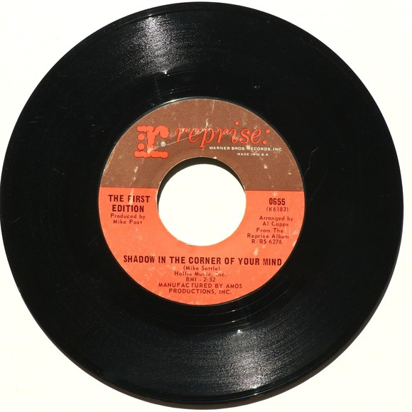 The First Edition Just Dropped In/Shadow In The Corner Of 45 rpm Vinyl 7" Record - Picture 6 of 9